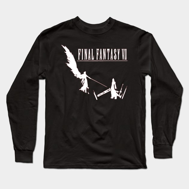 Cloud vs Sephiroth Final Fantasy Long Sleeve T-Shirt by OtakuPapercraft